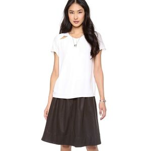 Funktional White Linear Peak Thru Top Size XS